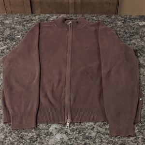 Nautica full zip sweater, 100% cotton